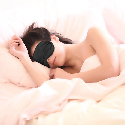 Silk Sleep Mask, Soft Adjustable 3-Pack Eye Mask for Sleep